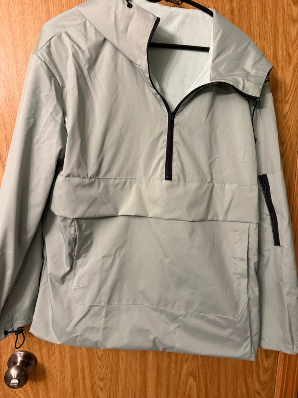 Light Sage Hooded Shell Jacket - Picture 2 of 2